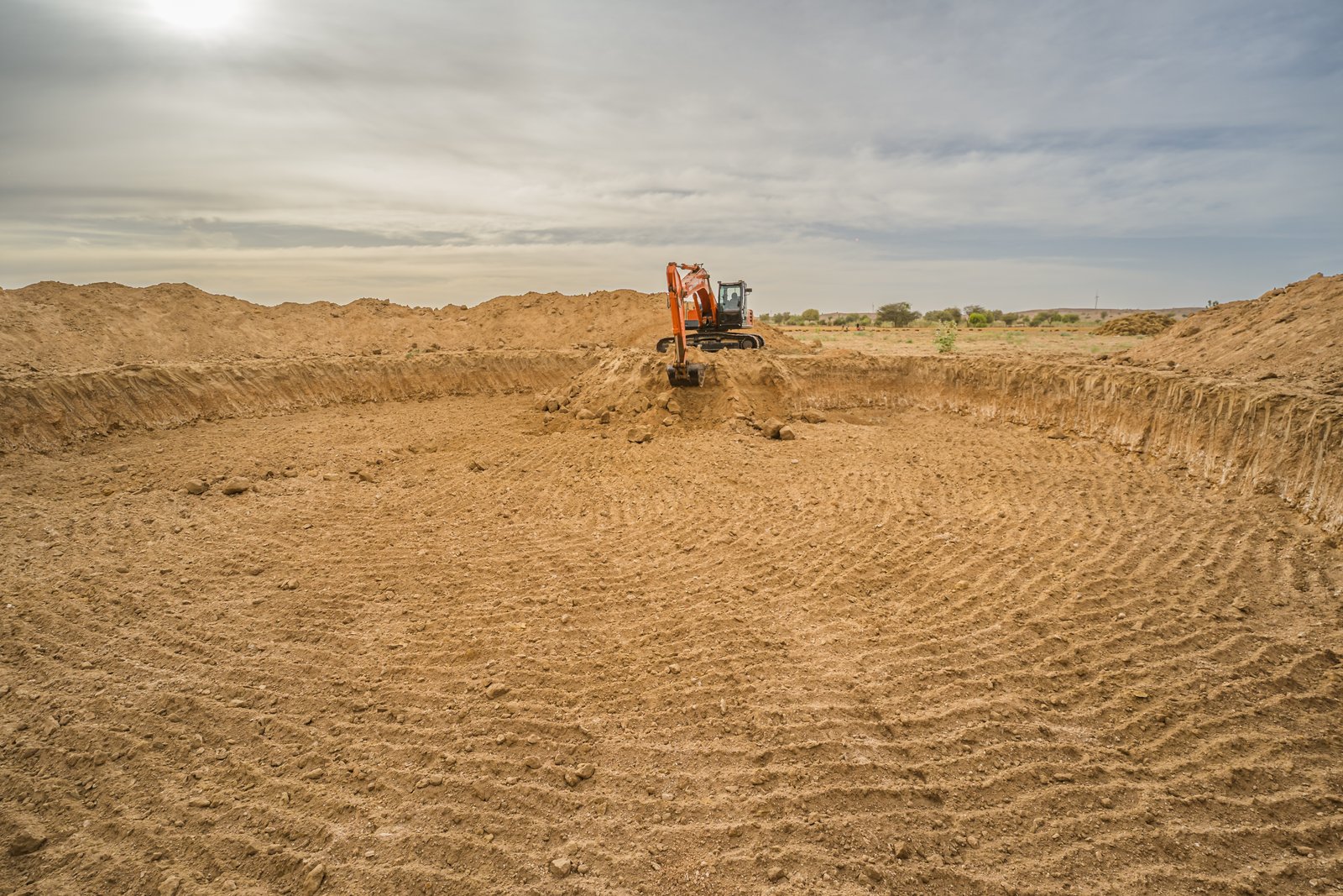 Site grading and excavation works